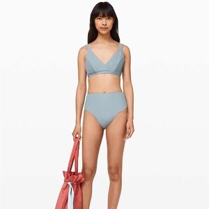 NWOT Lululemon Clear Waters Bikini Top and High-rise Bottom, size 8